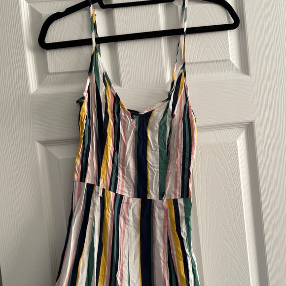 Multi Color Stripe Jumpsuit - Women’s Size Medium - Picture 2 of 9